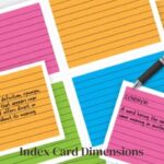 Index Card Dimensions